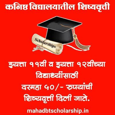 कनिष्ठ विद्यालयातील शिष्यवृत्ती